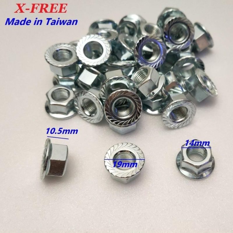 【小宇單車】M8*10.5MM 軸心止滑螺母 適用5/16鎖牙式花鼓軸心、腳踏車快拆式輪軸心：圖片 5