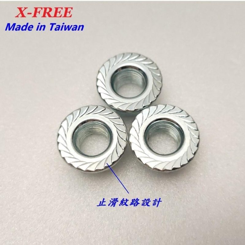 【小宇單車】M10*10.5mm雙面止滑螺母 適用自行車鎖牙式花鼓軸心、腳踏車快拆式輪軸心、各式M10螺絲：圖片 5