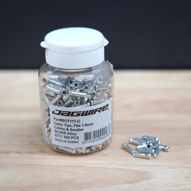 【小宇單車】JAGWIRE 變速線尾帽  煞車線尾帽 銀色 1.8mm 鋁合金線尾帽 BOT117-C：圖片 3