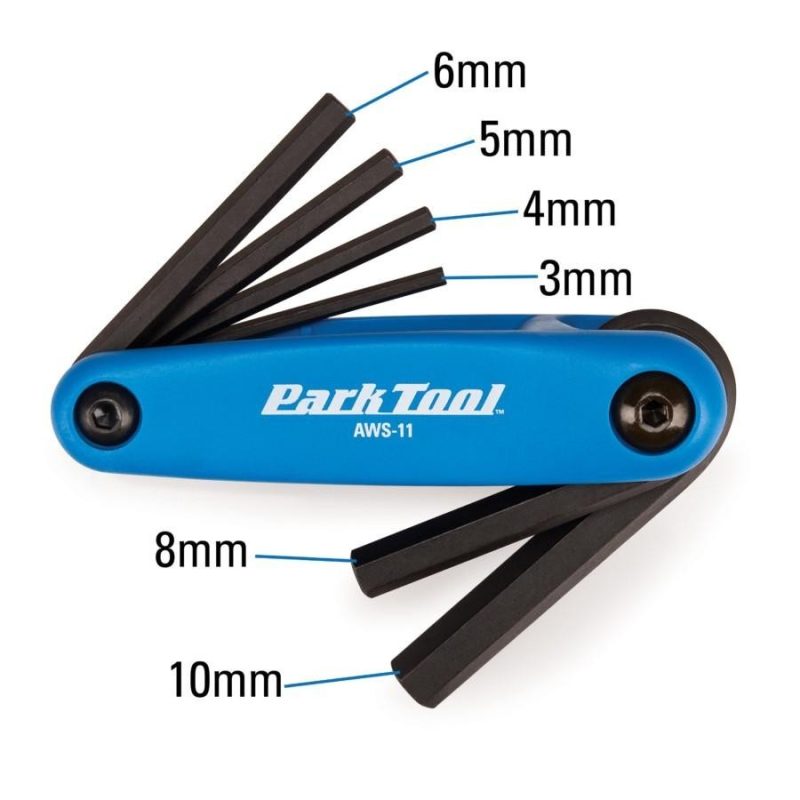 ParkTool AWS-11 折疊式六角扳手工具組 (含3、4、5、6、8、10mm)【星宇單車】：圖片 3