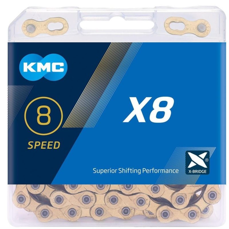 【小宇單車】KMC X8 8速鏈條 盒裝（金、銀灰、EPT防鏽）：圖片 8
