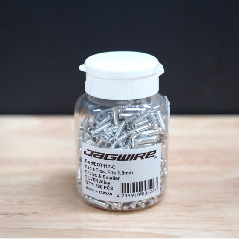 【小宇單車】JAGWIRE 變速線尾帽  煞車線尾帽 銀色 1.8mm 鋁合金線尾帽 BOT117-C：圖片 2