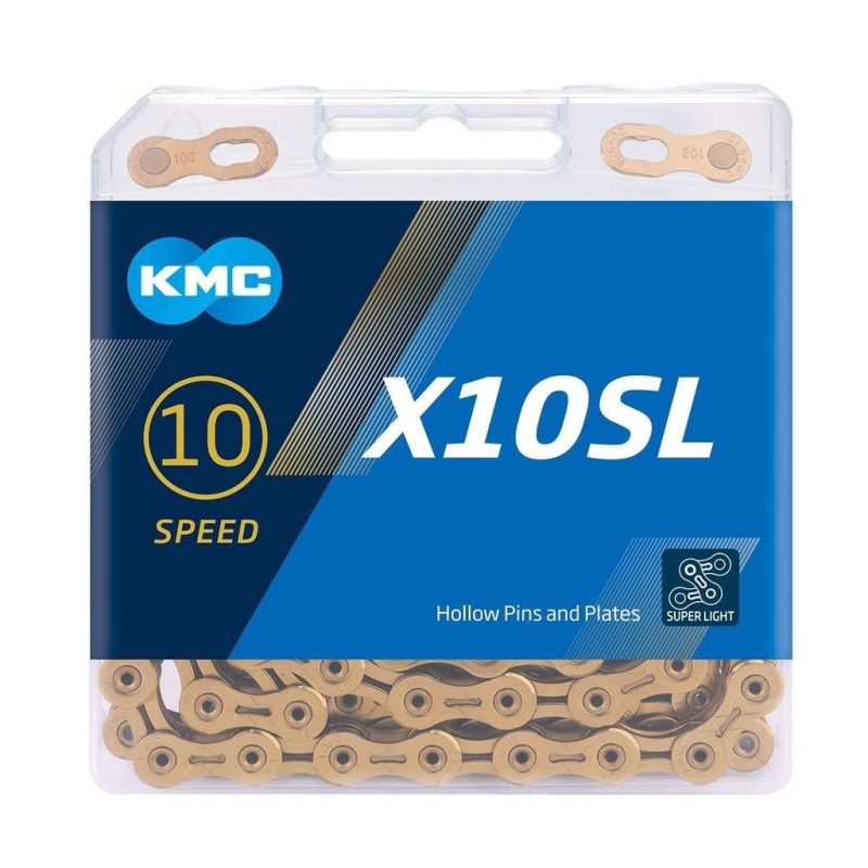 【小宇單車】KMC X10SL 10速 超輕量鏈條 盒裝（金、銀）：圖片 2