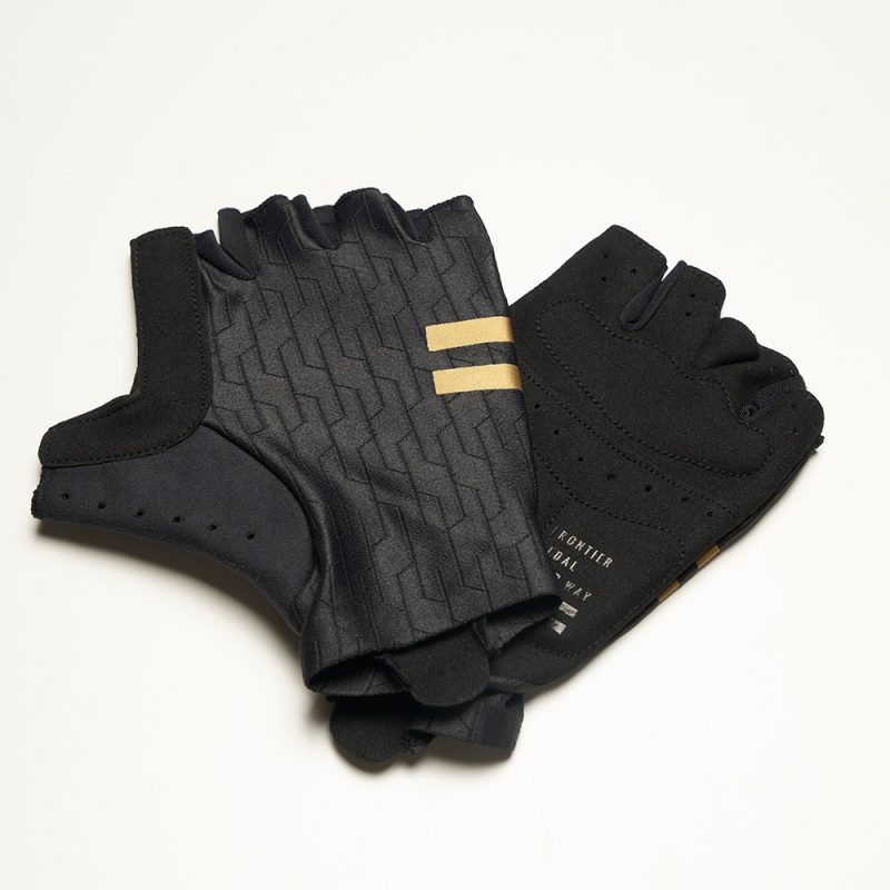 【小宇單車】FRONTIER Trends Mitts 型格半指手套（黑金）：圖片 2