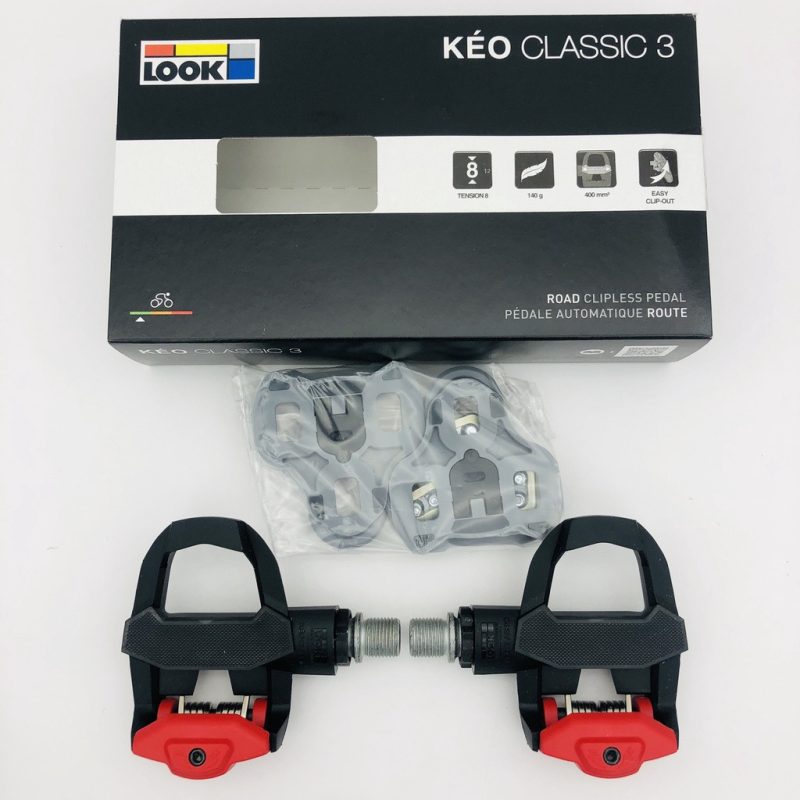 【小宇單車】LOOK Keo Classic 3 卡踏 踏板 含灰色扣片 黑色/黑紅 盒裝 公路車卡踏：圖片 2