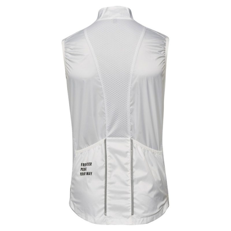 【小宇單車】出清 Frontier Mistral Vest 防風輕量男背心 (白M)：圖片 2